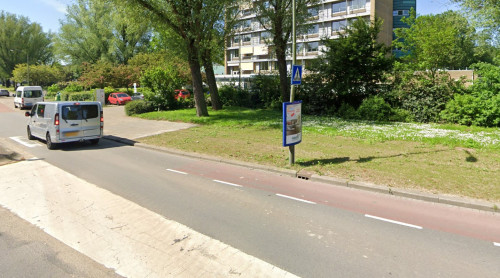 Foto van de loatie van de werkzaamheden in de M.H. Trompweg in Dordrecht.