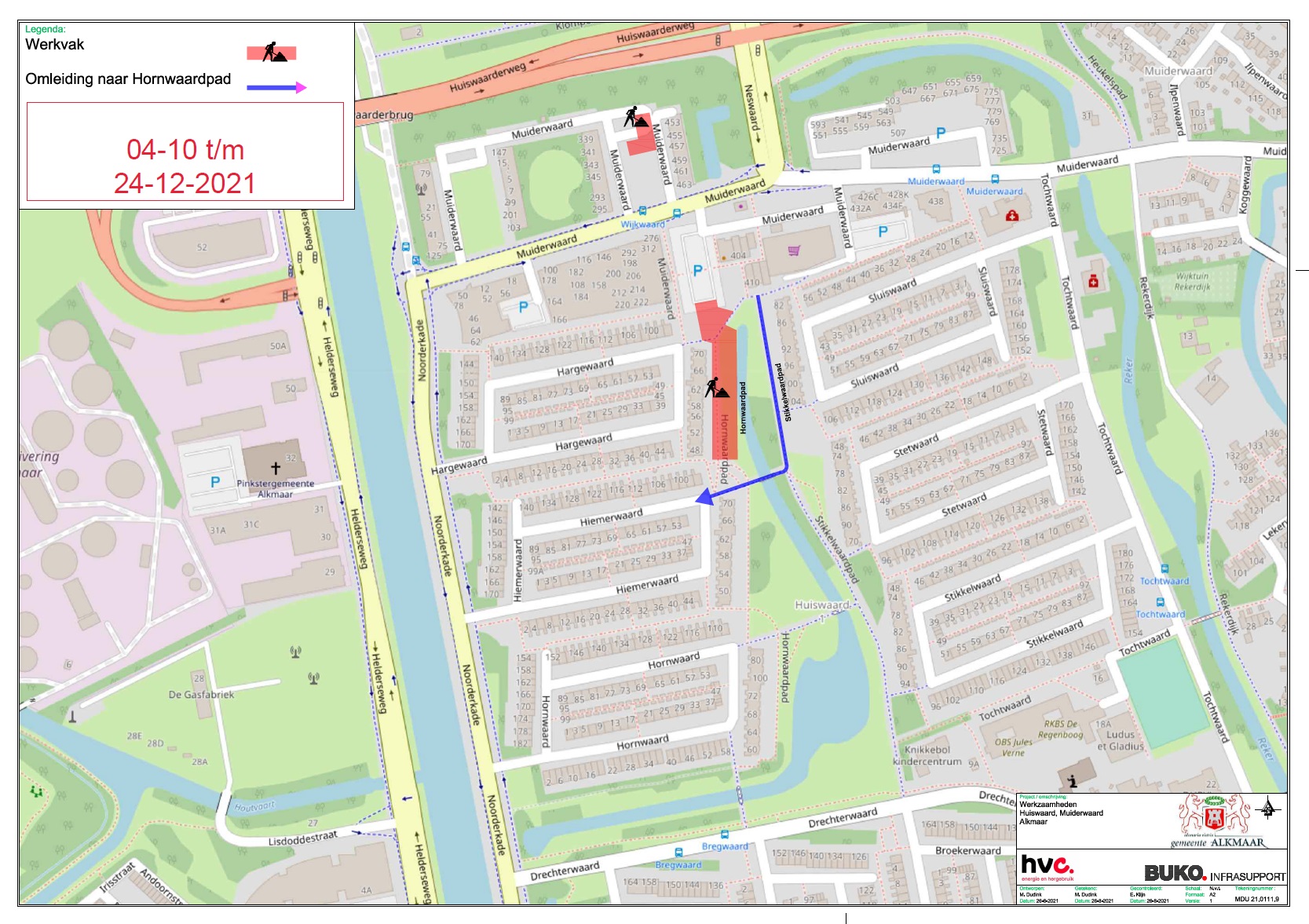 Werkzaamheden Muiderwaard winkelcentrum