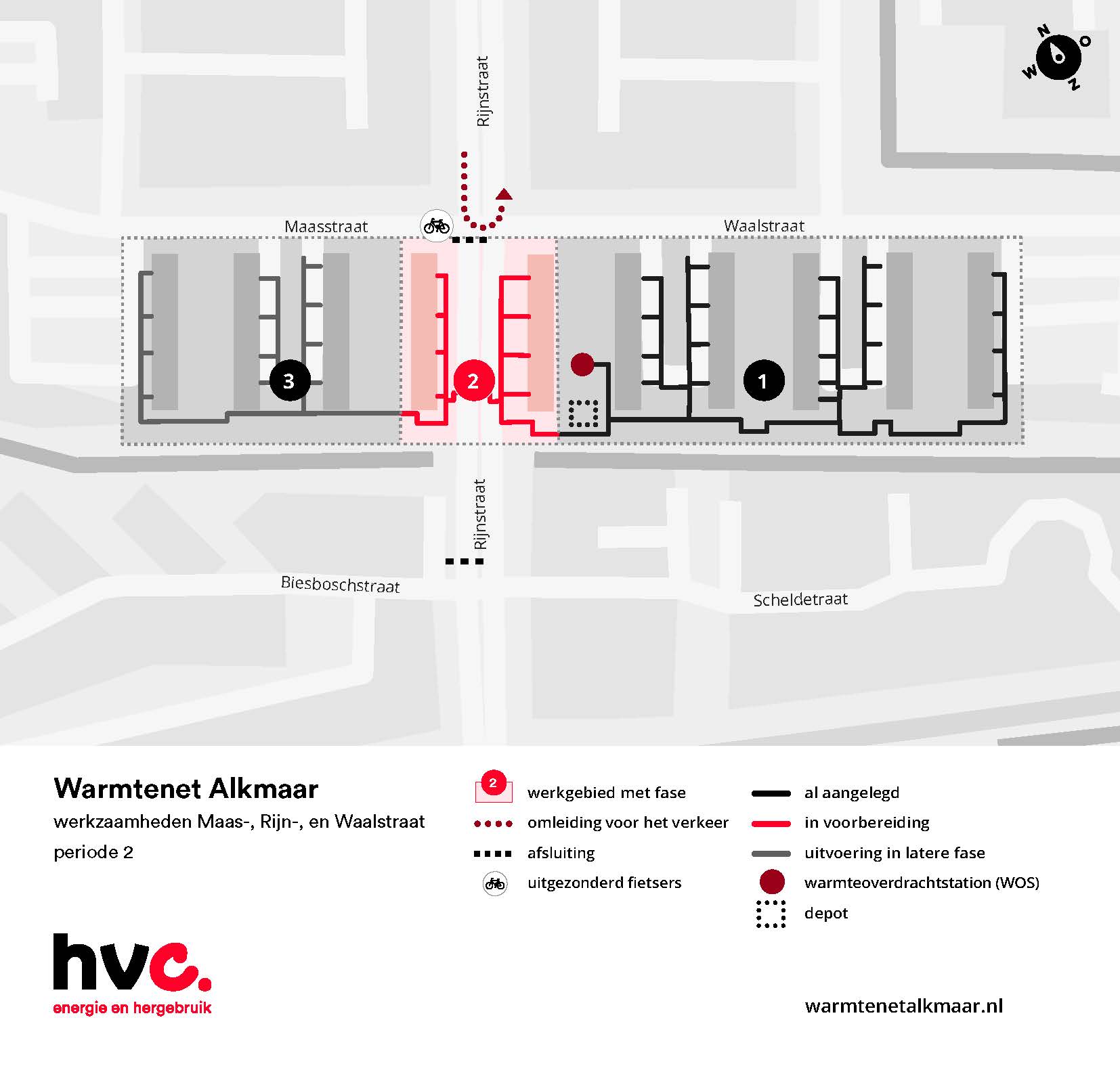 Verkeersplan afsluiting Rijnstraat periode 2