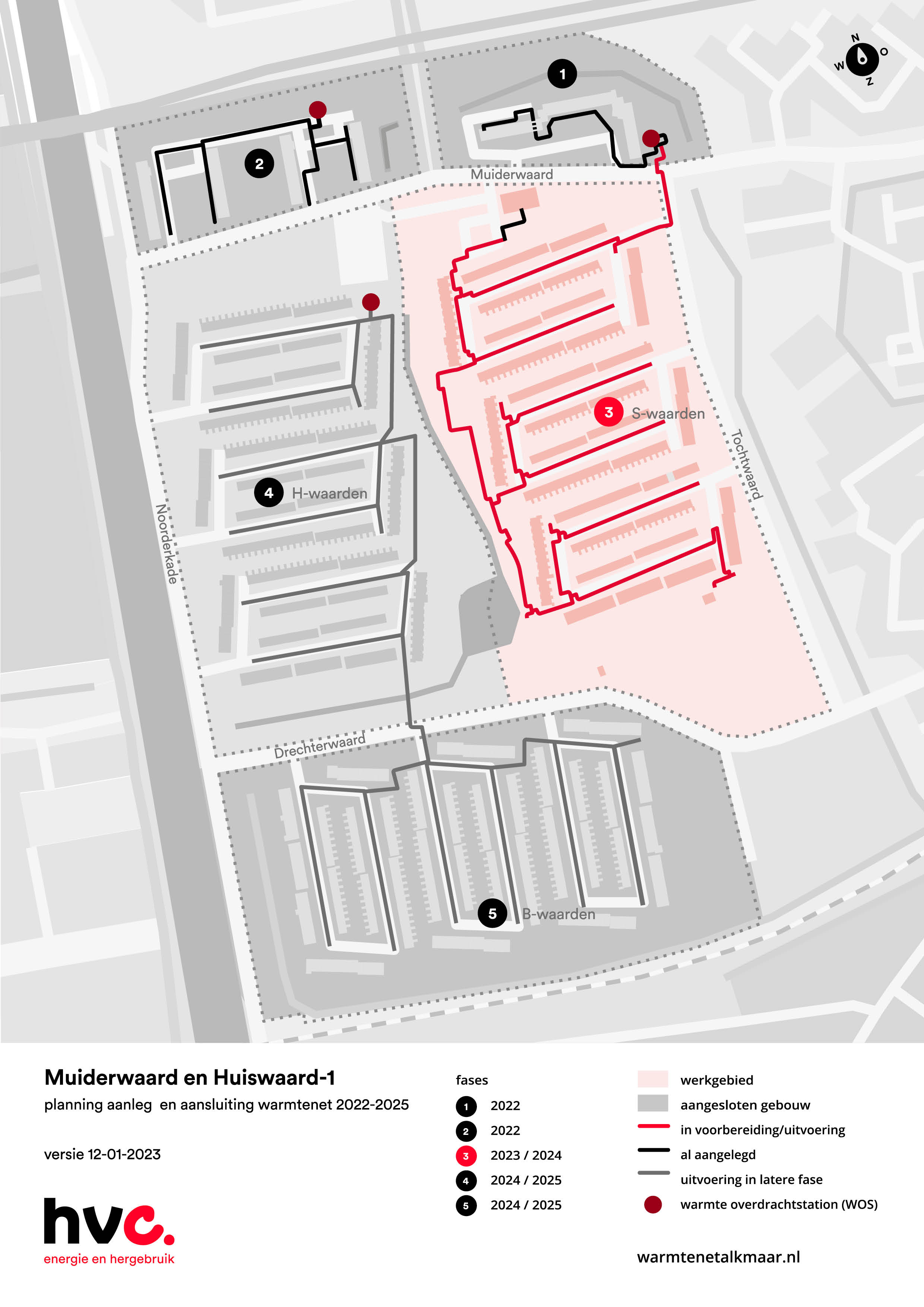 Kaart aanleg en fasering Muiderwaard en Huiswaard-1