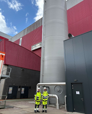 buitenkant van de warmwaterstation voor onkruidbeheersing