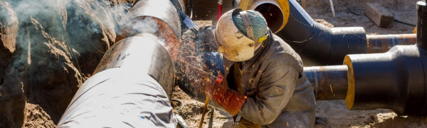 Las werkzaamheden bij de aanleg van het warmtenet