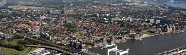 Luchtfoto van de gemeente Zwijndrecht