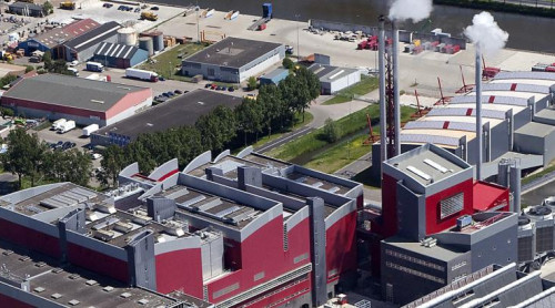 overzichtsfoto van de afvalenergiecentrale in Alkmaar