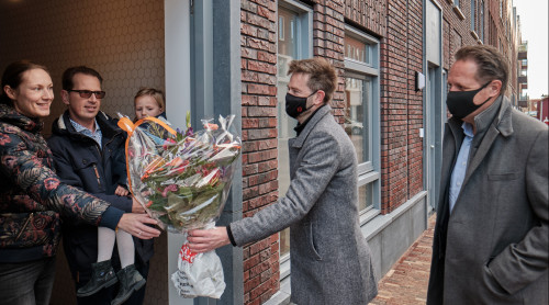 Laatste oplevering woning op warmtenet Wolfpad Alkmaar
