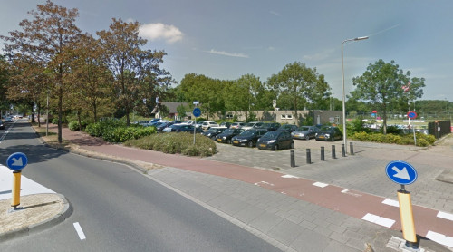 foto van de betreffende parkeerplaats aan de Thorbeckelaan