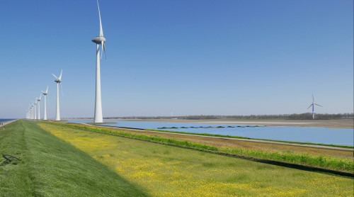 Schets zonnepark Noordermeerdijk