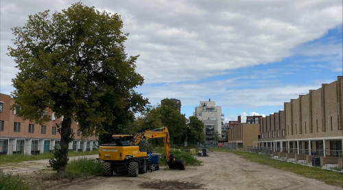 foto van het werkgebied in de M.H. Trompweg