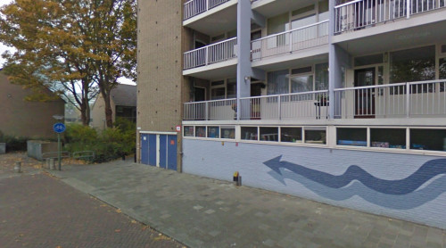 Foto van de locatie van de werkzaamheden in De Sitterstraat in Dordrecht
