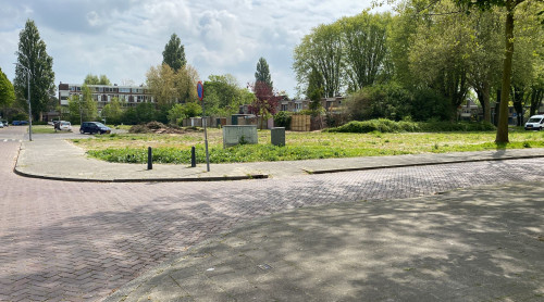 Foto van de locatie van de werkzaamheden in de W.H. Vliegenstraat in Dordecht