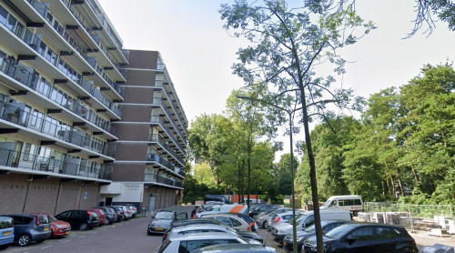 Foto van de locatie van de werkzaamheden in de Planetenlaan in Dordrecht