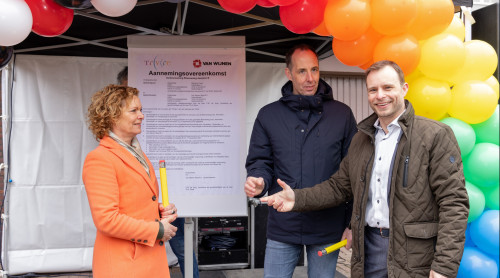 Op de foto: Tinka van Rood, Martin de Jong en Jurgen Everaars
