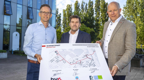 Ondertekening samenwerking warmtenet Monster