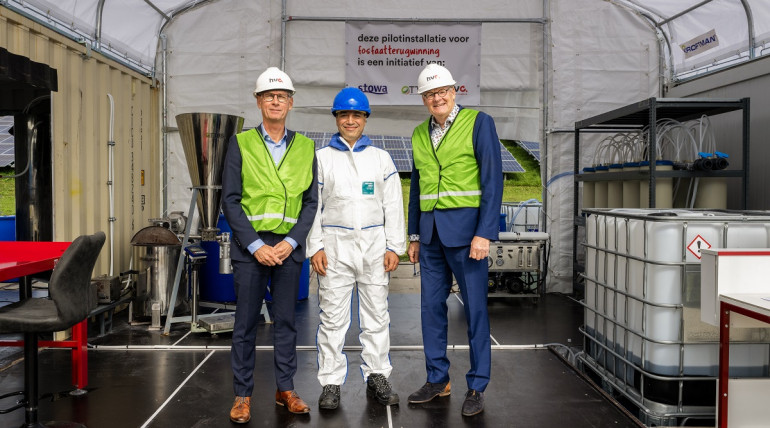 Opening pilot installatie fosfaat