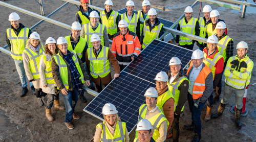 SENF en HVC, met o.a. samenwerkingspartners NLR, DNW, gemeente Noordoostpolder en NWB Bank.