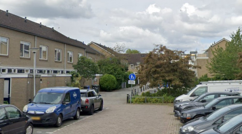 Foto van de locatie van de werkzaamheden in De Horst in Sliedrecht