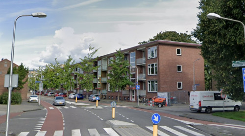 Foto van de locatie van de werkzaamheden in de Rembrandt in Sliedrecht.