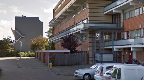 Foto van de locatie van de werkzaamheden in de Vlaamsestraat in Zwijndrecht.