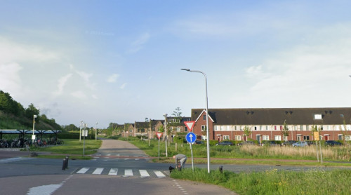 Foto van de locatie van de werkzaamheden in de Sonate in Sliedrechtwaar de werkzaamheden uitgevoerd worden.
