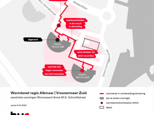 routekaart Annie M.G. Schmidtstraat
