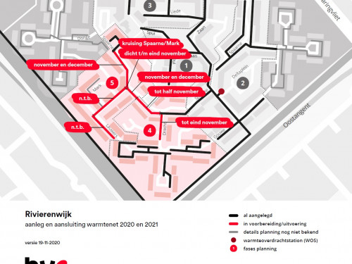 Werkzaamheden Rivierenwijk Heerhugowaard november