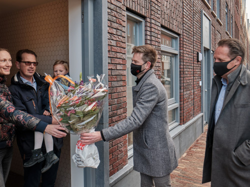 Laatste oplevering woning op warmtenet Wolfpad Alkmaar