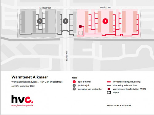 Tracekaart Maas-, Rijn-, en Waalstraat Alkmaar