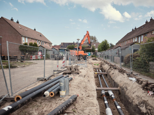 aanleg warmtenet Rivierenwijk-zuid