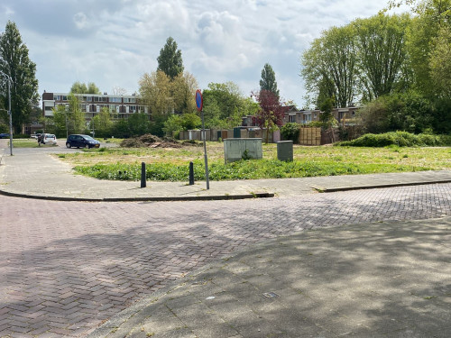 Foto van de locatie van de werkzaamheden in de W.H. Vliegenstraat in Dordecht