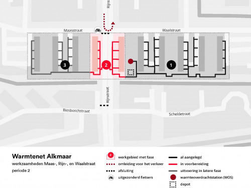 Verkeersplan afsluiting Rijnstraat periode 2