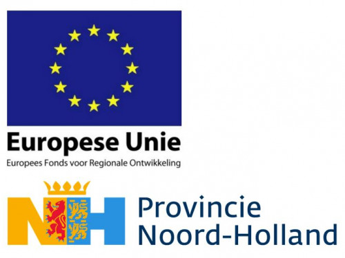 Logo's van Europese Unie en Provincie Noord-Holland