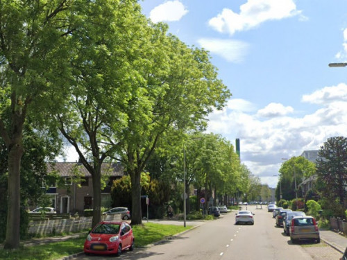 Foto van de Surinamestraat in Zwijndrecht waar onder andere het warmtenet wordt aangelegd