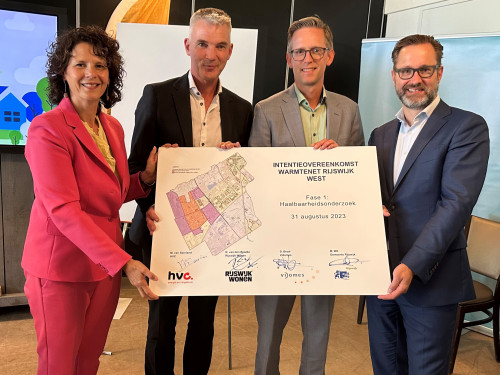 Ondertekening intentieovereenkomst warmtenet Rijswijk West