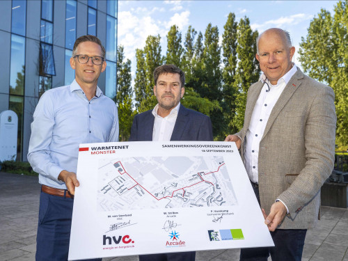 Ondertekening samenwerking warmtenet Monster