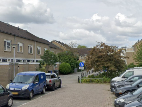 Foto van de locatie van de werkzaamheden in De Horst in Sliedrecht