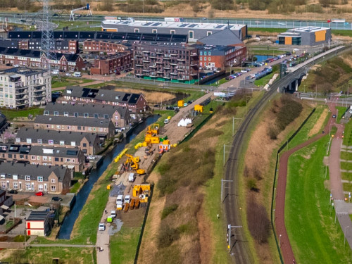 Foto van de werkzaamheden bij Intermezzo in Sliedrecht
