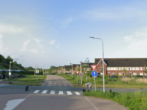 Foto van de locatie van de werkzaamheden in de Sonate in Sliedrechtwaar de werkzaamheden uitgevoerd worden.