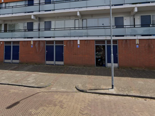Foto van de locatie van de werkzaamheden in de Vlaamsestraat in Zwijndrecht.