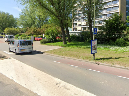 Foto van de loatie van de werkzaamheden in de M.H. Trompweg in Dordrecht.