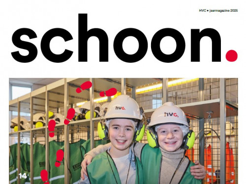 Omslag magazine Schoon 2025 twee kinderen die de expeditie gaan lopen